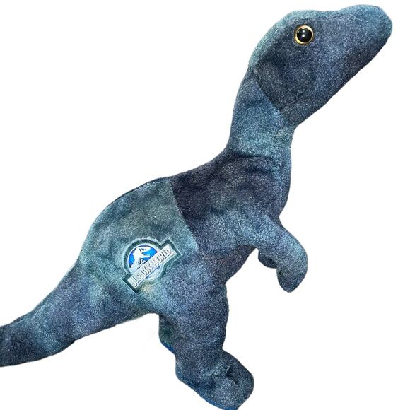 Jurassic World Plush Raptor Dinosaur Toy Nursery Decor Shower Gift 15” Lot of 2 - Picture 4 of 11